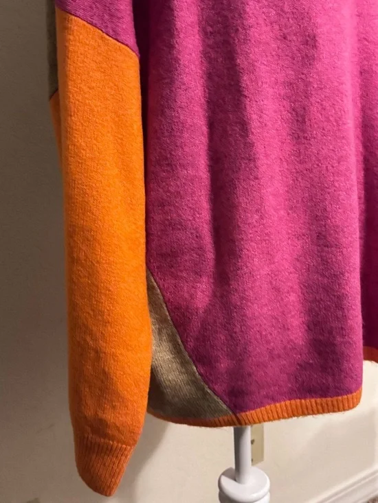 CeCe Pink and Orange 'APRÈS SKI' Knit Sweater - Picture 3 of 5
